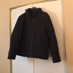 Banana Republic puffer with fur hood
